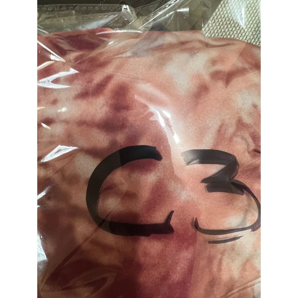 Nike Sports Bra Women XL Pink Excellence Tie Dye Adjustable Straps Hook Closure